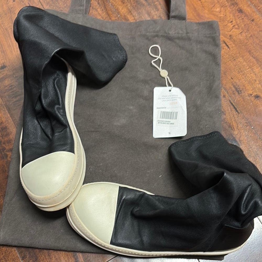 Rick Owens Black Sock Sneakers
